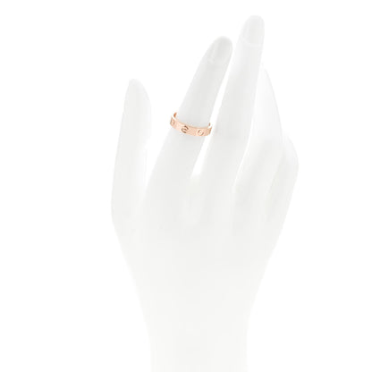 Cartier 18K Pink Gold 3.5mm LOVE Wedding Band Ring 51 5.75 2 of 5