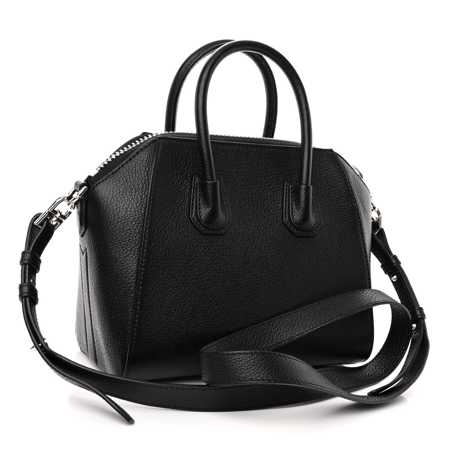 Givenchy Sugar Goatskin Striped Mini Antigona Black 3 of 10