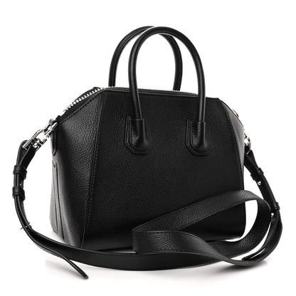 Givenchy Sugar Goatskin Striped Mini Antigona Black 3 of 10