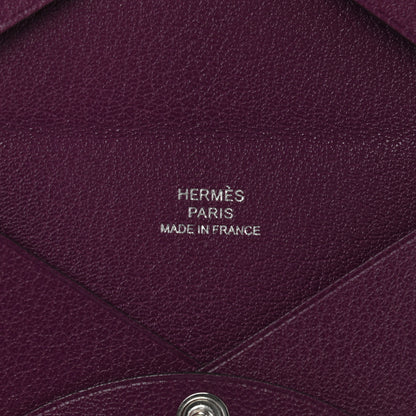 Hermes Chevre Mysore Calvi Card Case Anemone 6 of 6