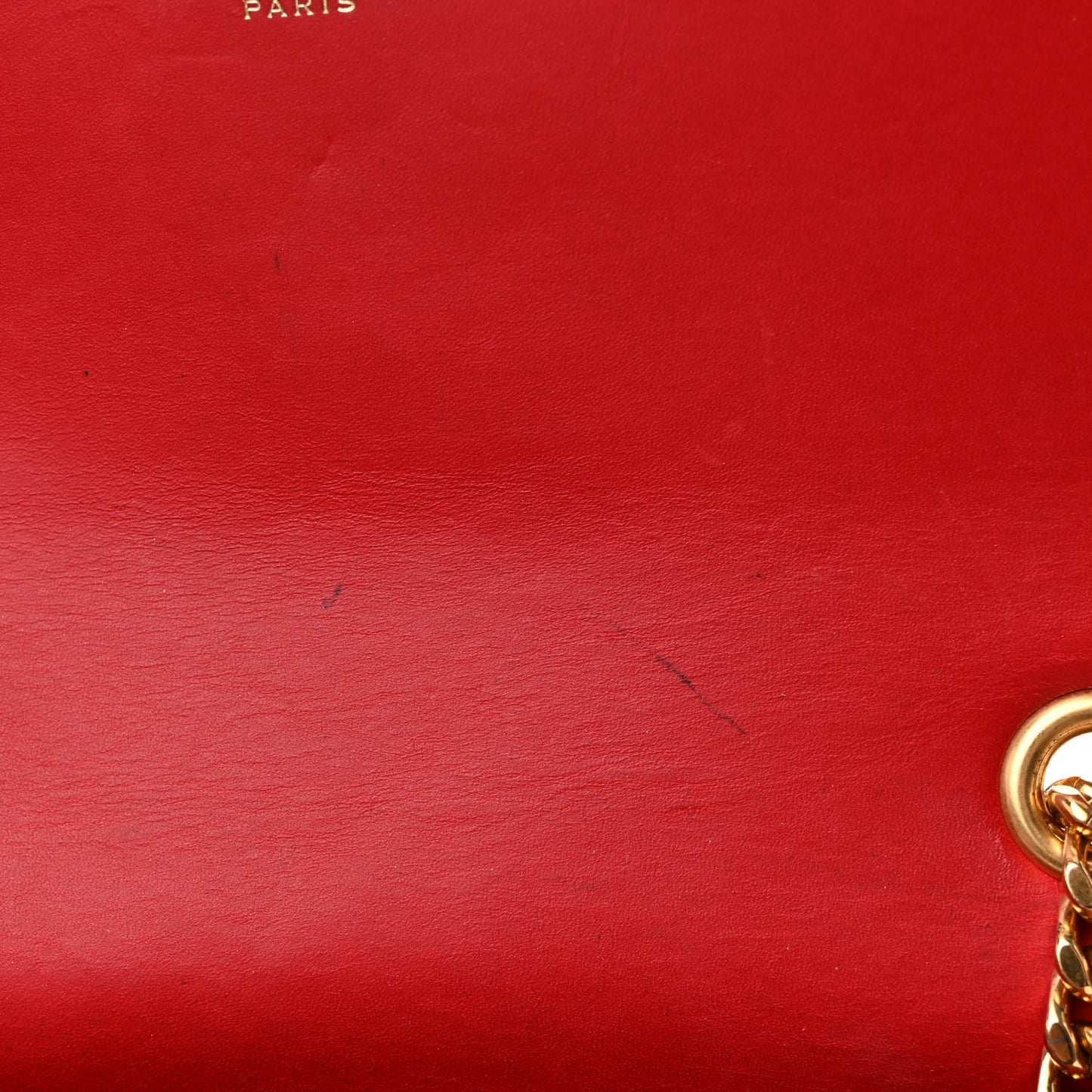 Calfskin Small Classic Monogram Kate Tassel Satchel Red
