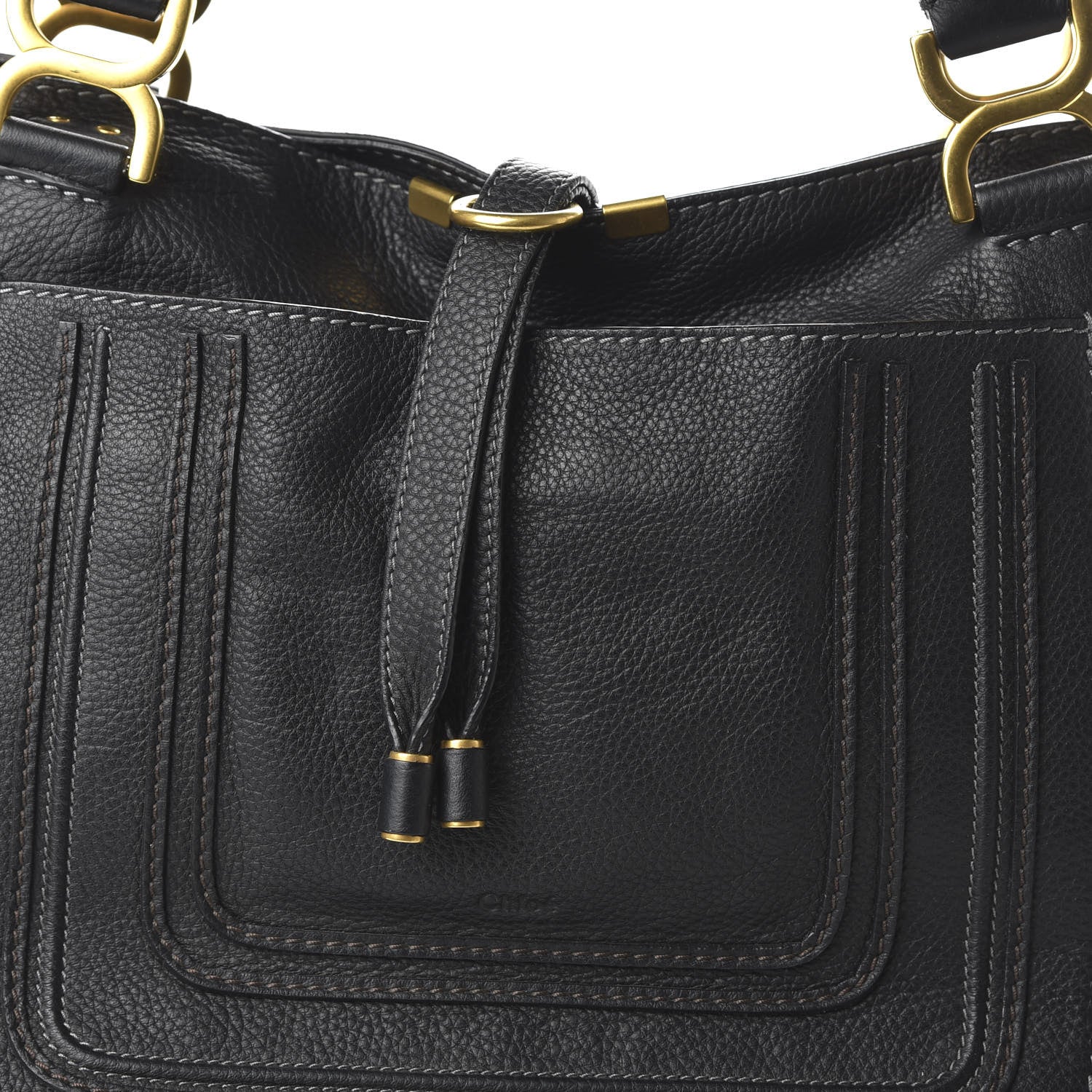 Chloe Calfskin Large New Marcie Tote Black 9 of 11