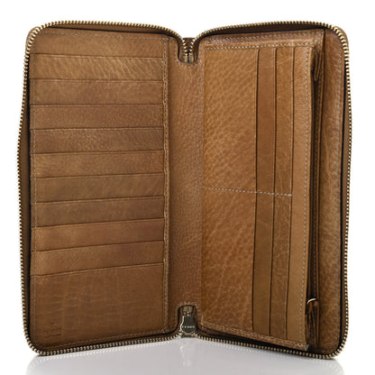Gucci Guccissima Bamboo Tassel Zip Around Wallet Natural Brown 5 of 10