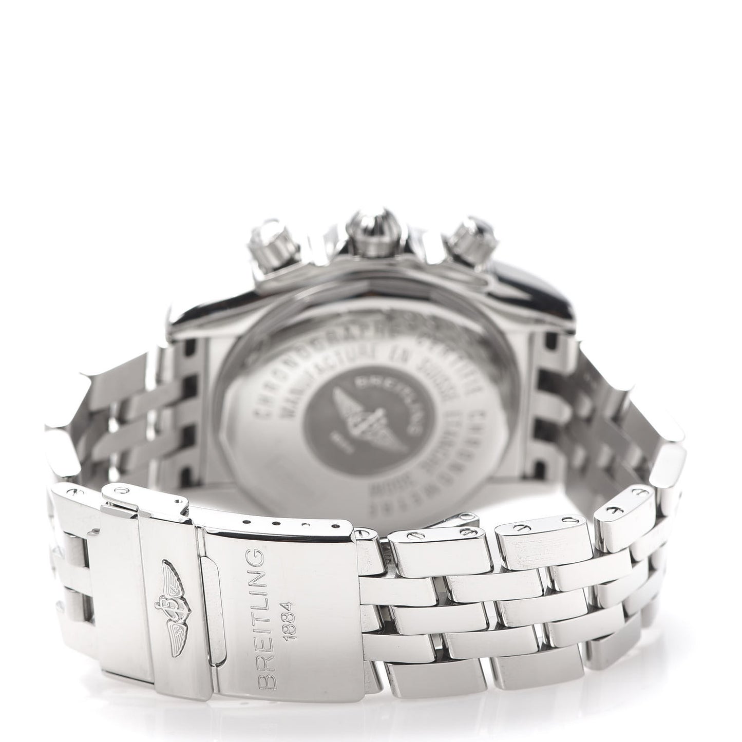 Stainless Steel 44mm Chronomat Evolution Automatic Watch Black A13356