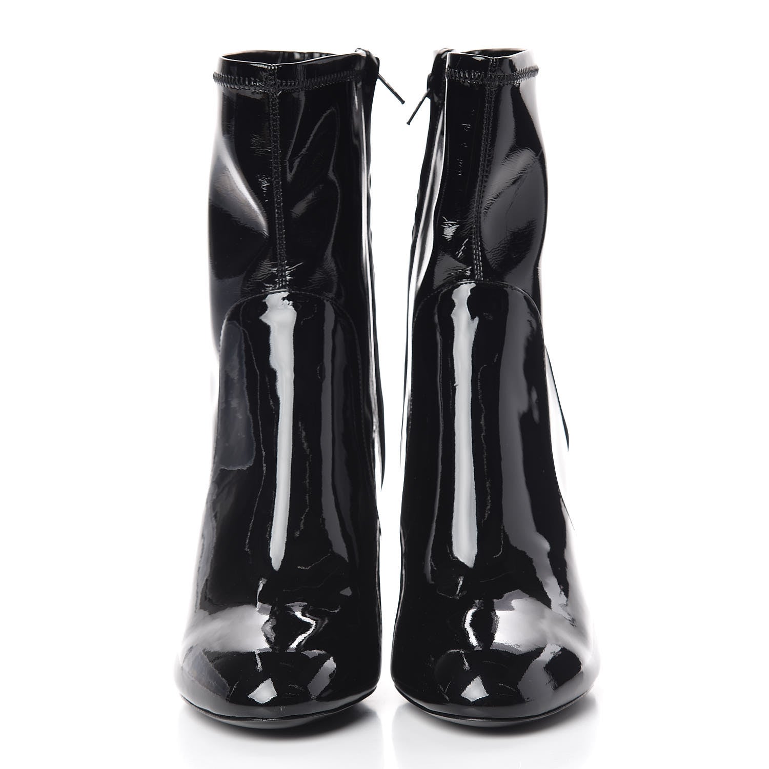 Louis Vuitton Patent Silhouette Ankle Boots 39 Black 2 of 7