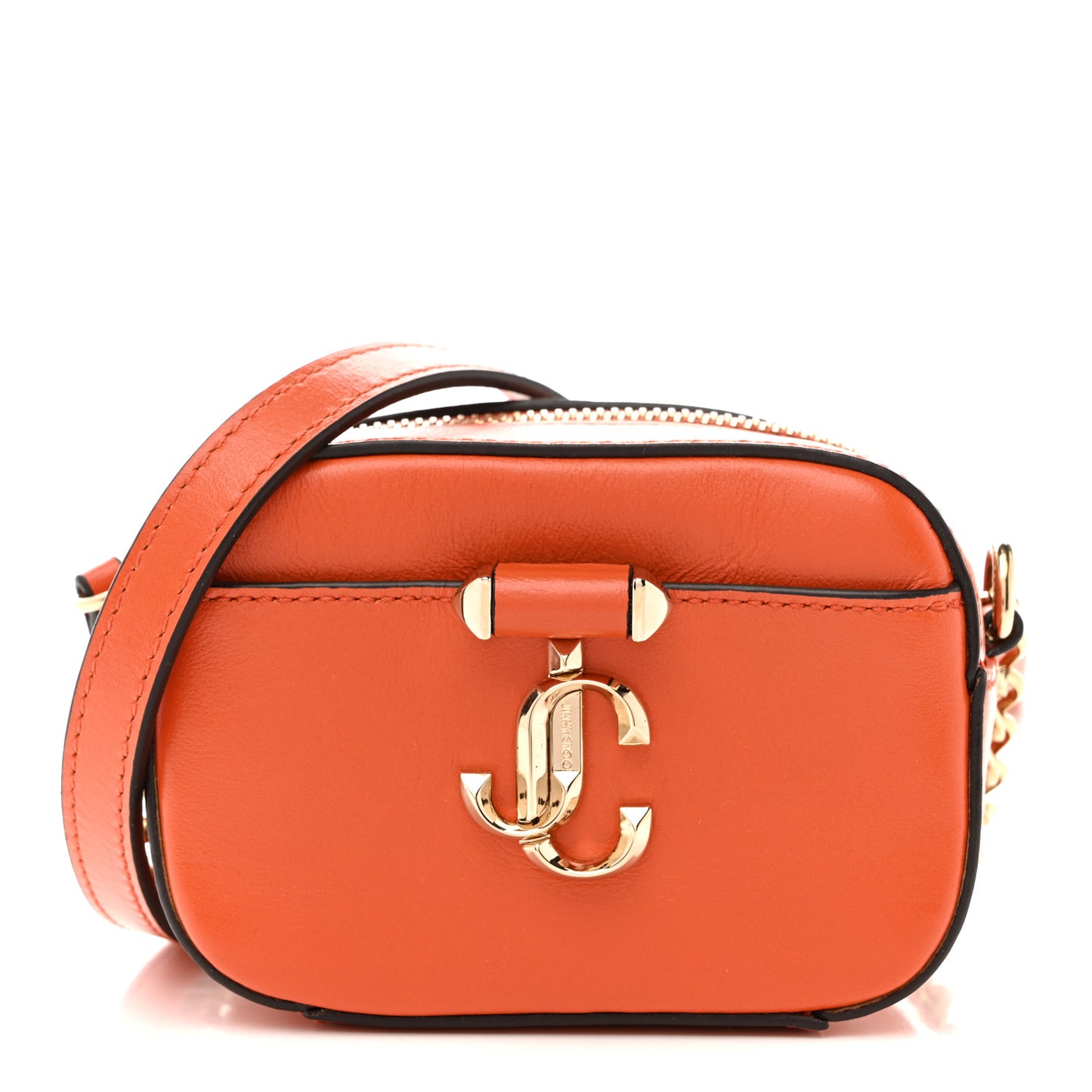 Calfskin Micro Hale Crossbody Amber Orange