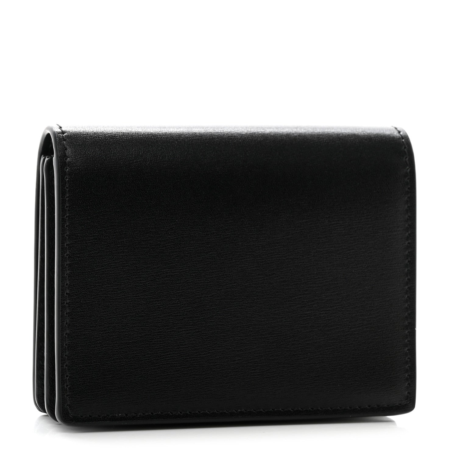 Celine Shiny Calfskin Triomphe Busincess Card Holder Black 3 of 9
