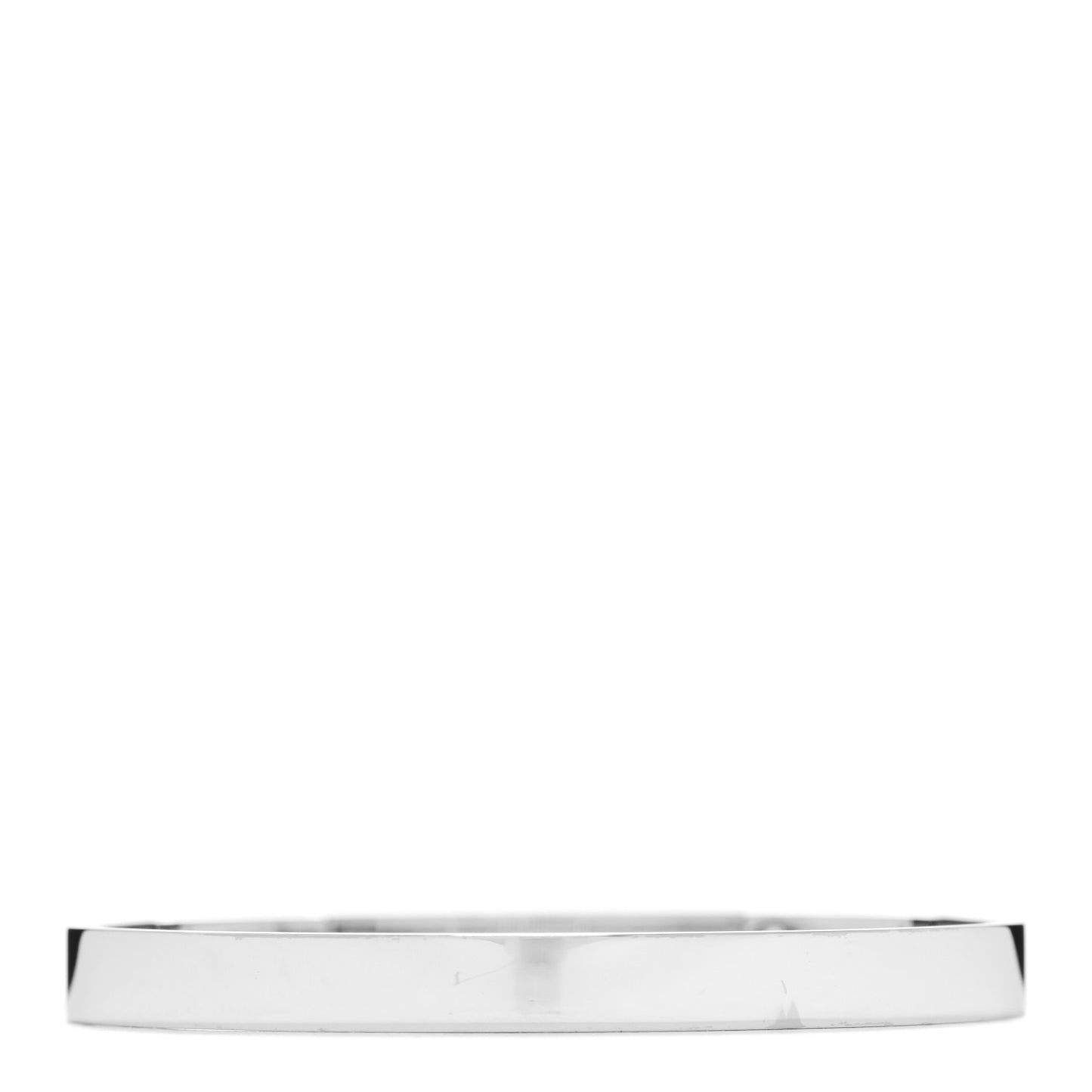 18K White Gold Pave Diamond PM Collier De Chien Bracelet ST