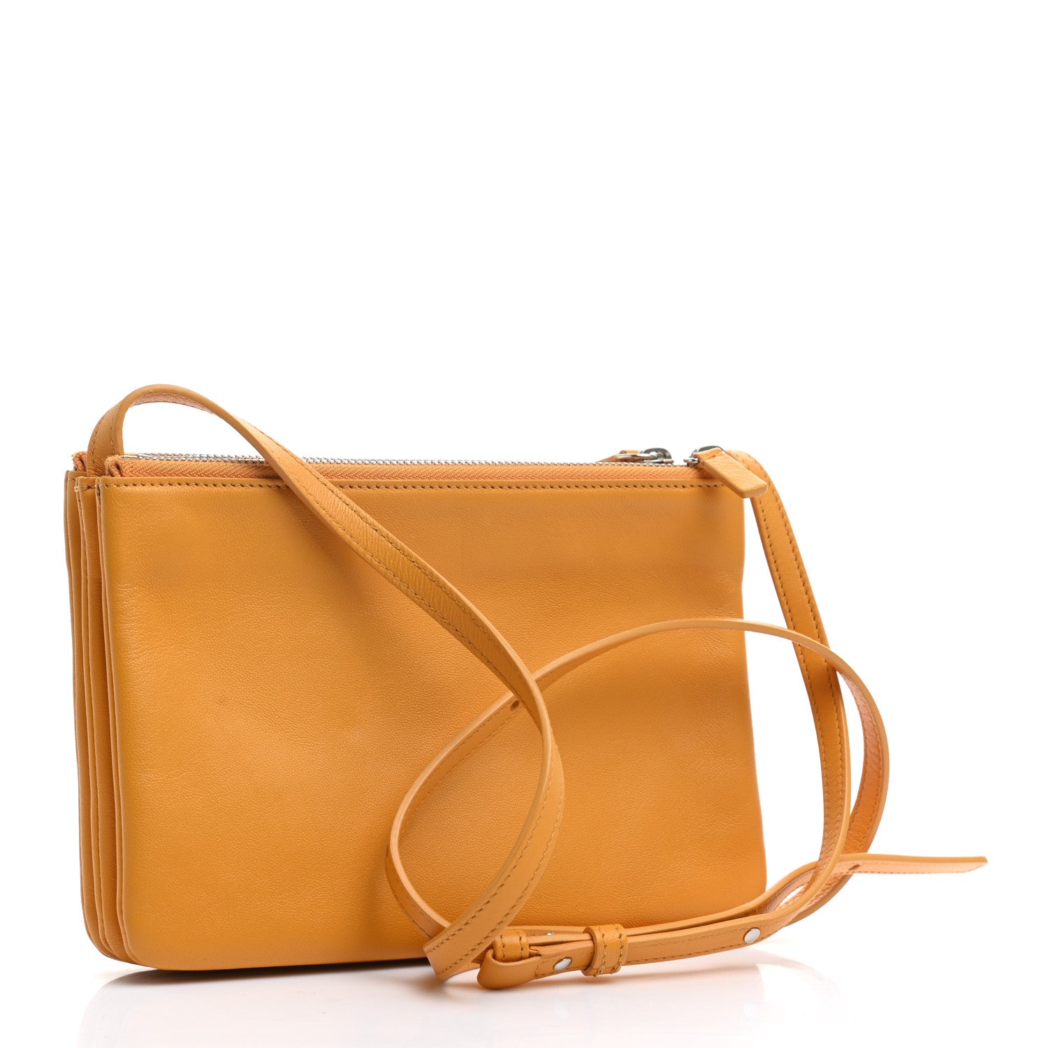 Celine Lambskin Small Trio Crossbody Bag Sunflower 2 of 11