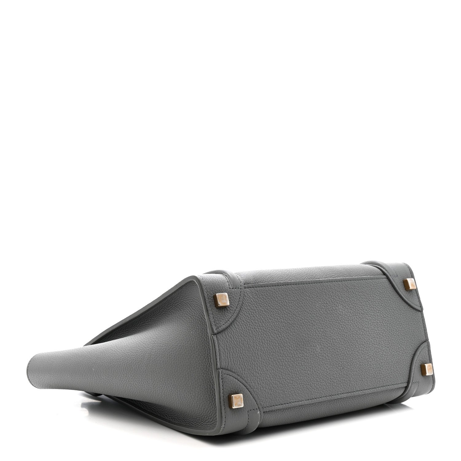 Celine Baby Drummed Calfskin Micro Luggage Kohl 4 of 16