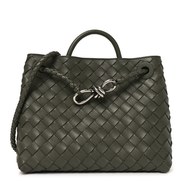 Bottega Veneta Nappa Intrecciato Small Andiamo Shoulder Bag Pickle