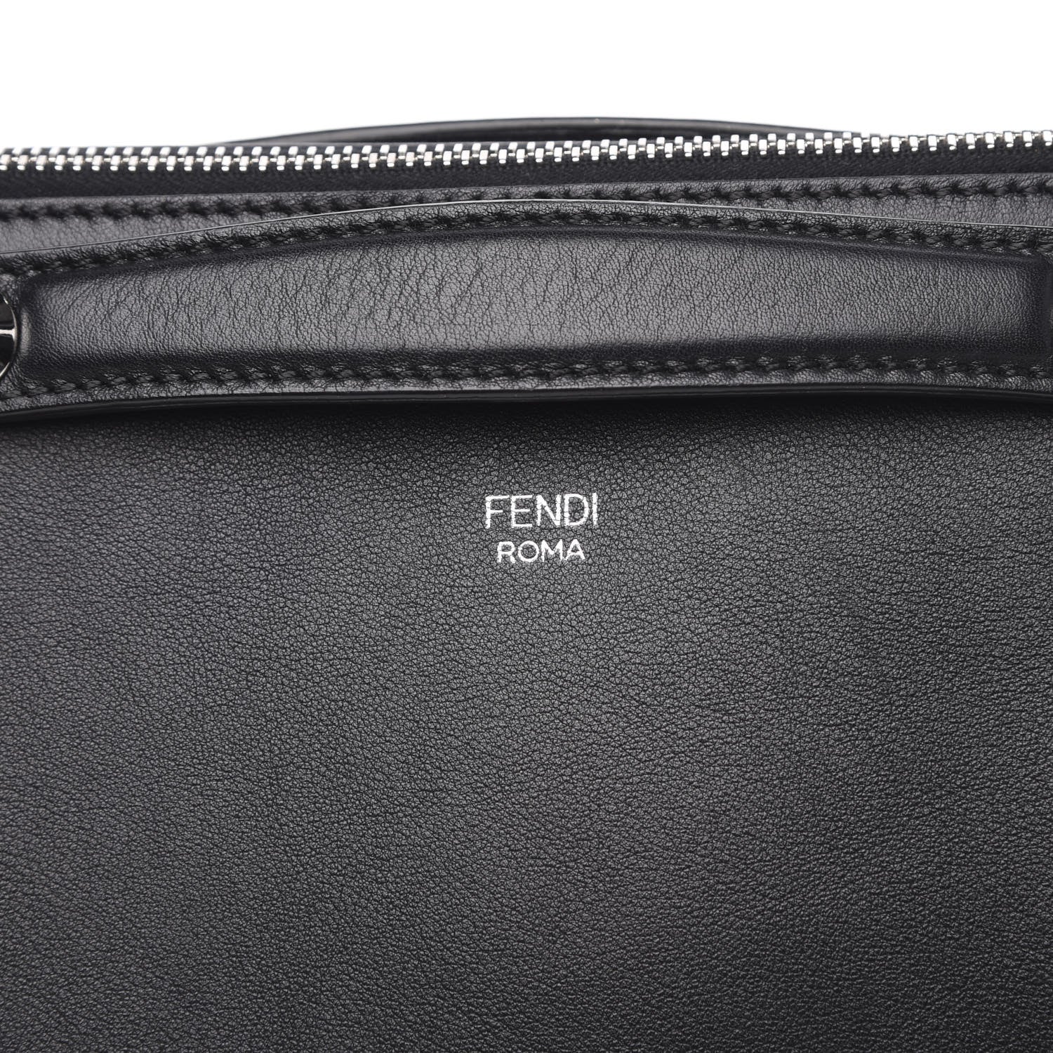 Fendi Vitello Dolce Medium By The Way Boston Bag Black 8 of 13