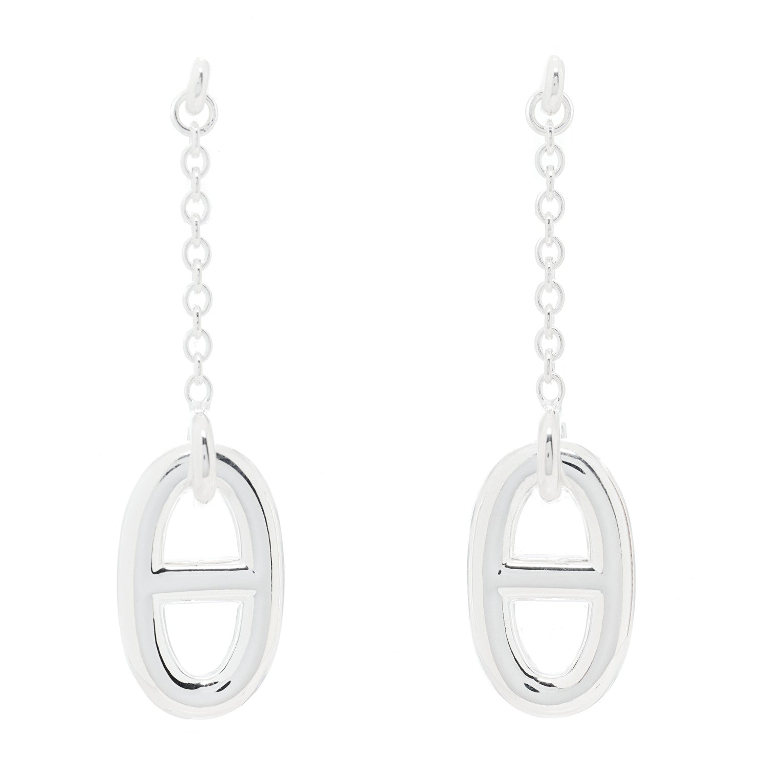 Hermes Sterling Silver Farandole Drop Earrings 1 of 5
