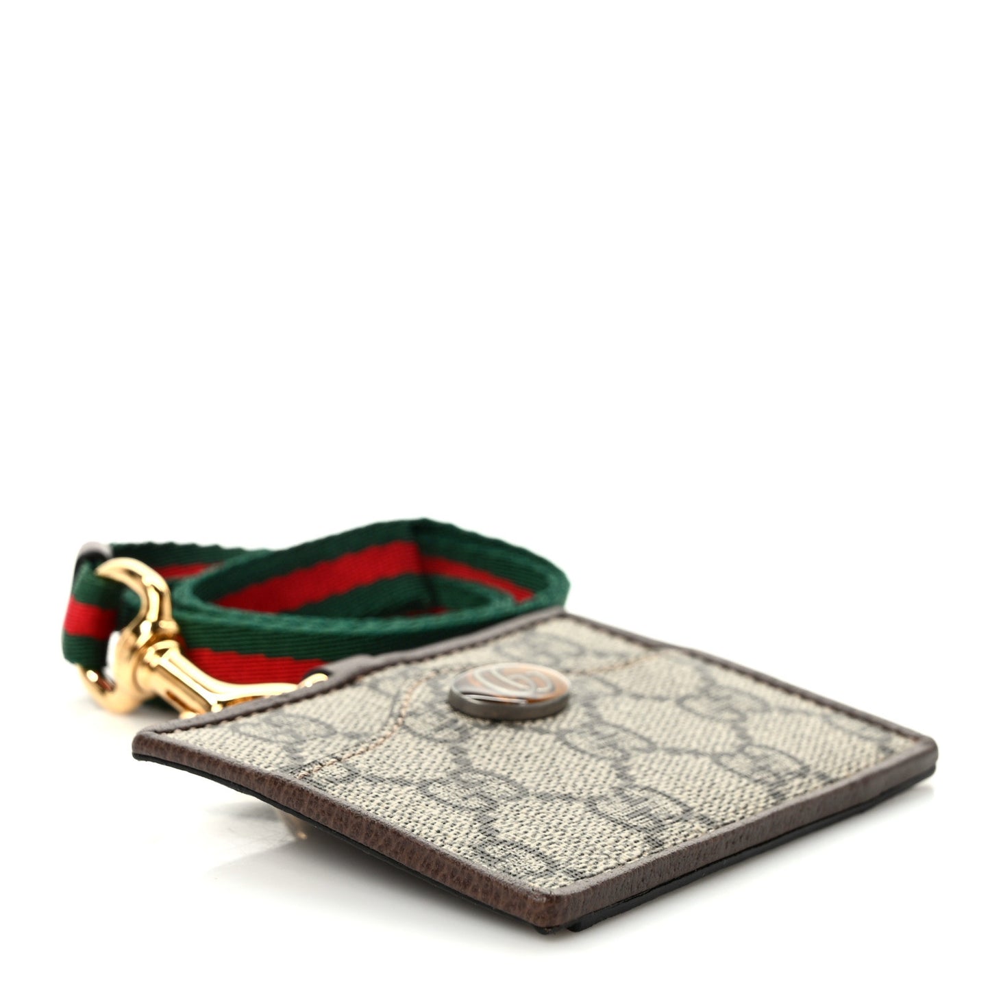 GG Supreme Monogram Ophidia ID Holder Beige Ebony New Acero
