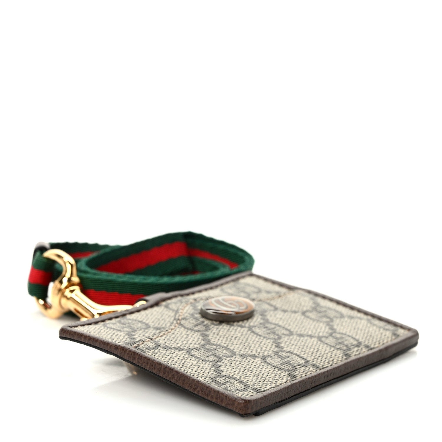 Gucci GG Supreme Monogram Ophidia ID Holder Beige Ebony New Acero 4 of 6