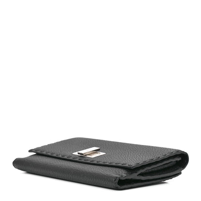 Fendi Cuoio Romano Selleria Peekaboo Continental Wallet Asfalto 14 of 16