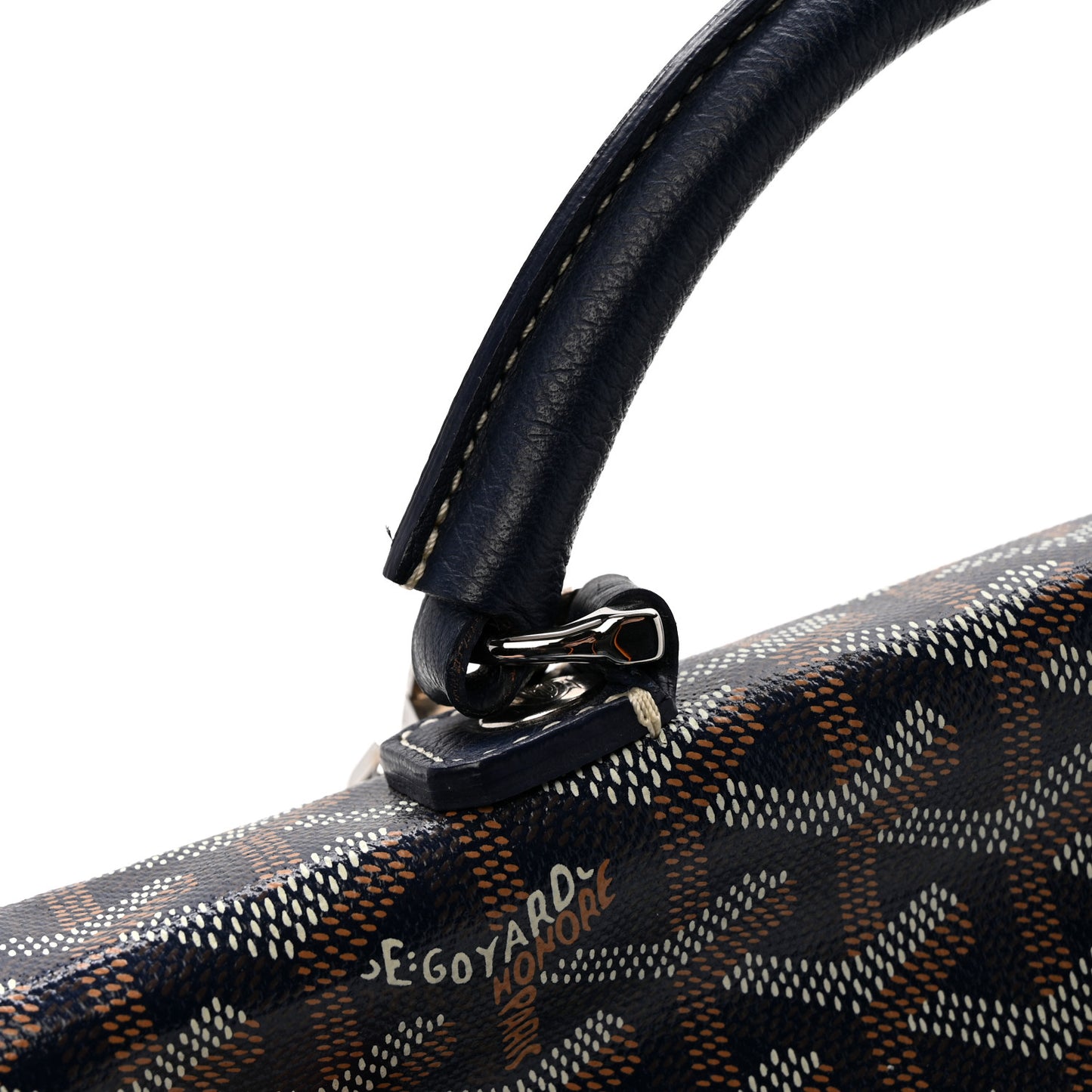 Goyardine Saint Leger Soft Briefcase Backpack Navy