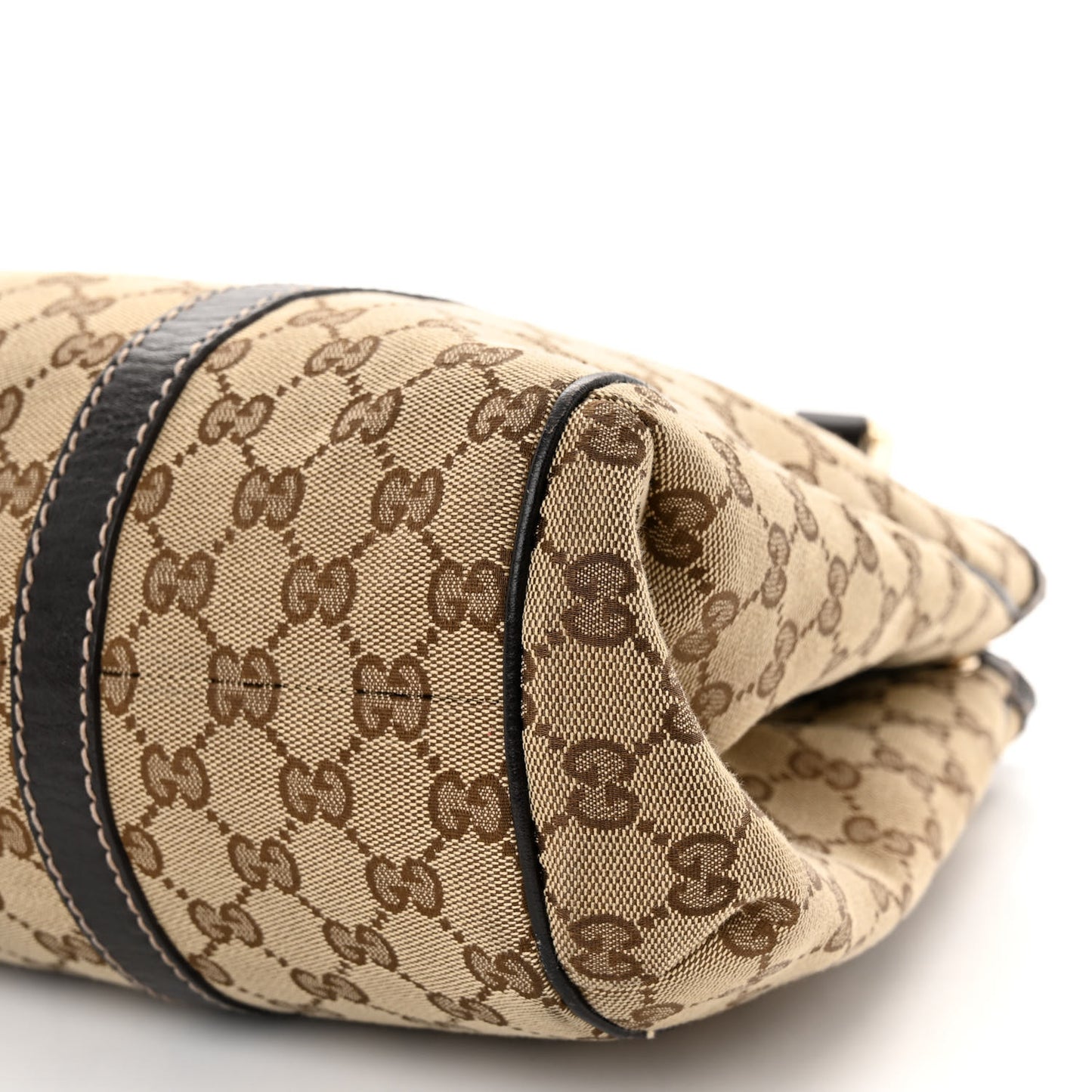 Monogram New Ladies Web Tote Dark Brown