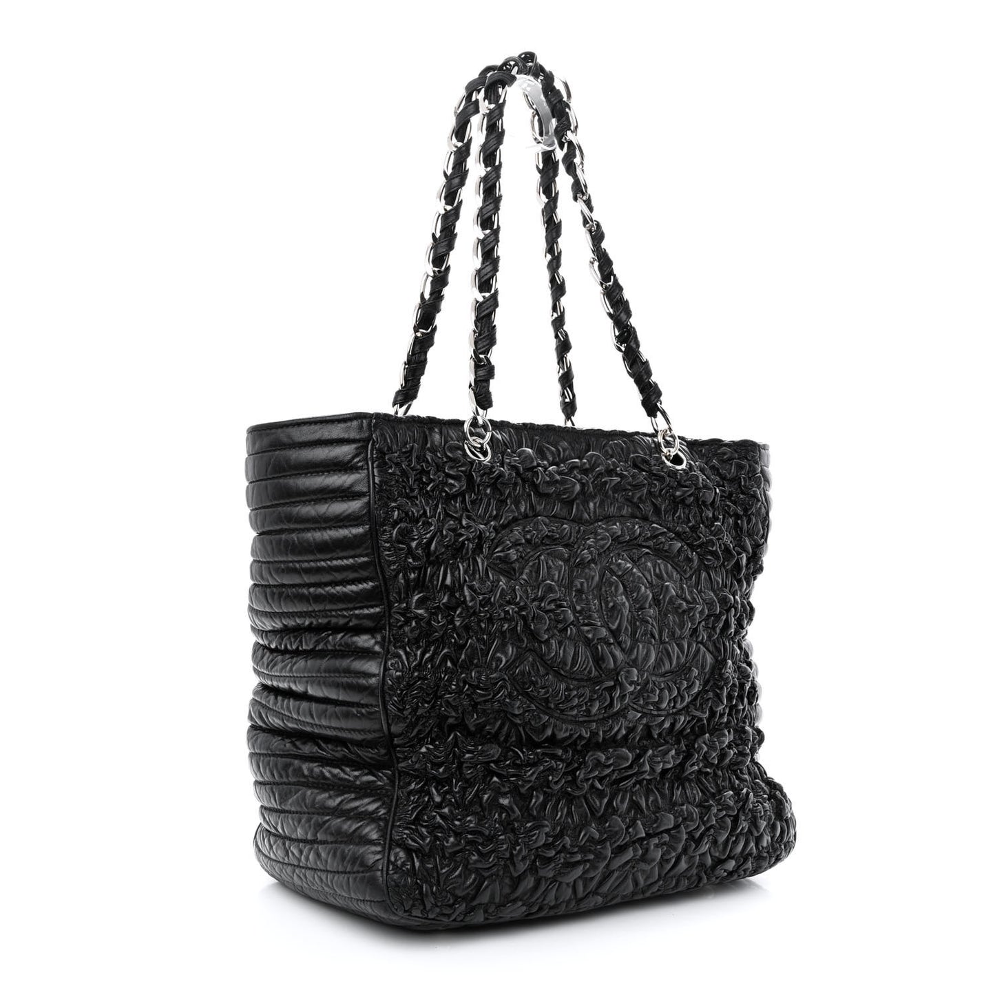 Lambskin XL Astrakan Tote Black