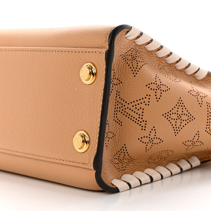 Louis Vuitton Calfskin Mahina Braided On My Side PM Arizona Brown 8 of 8
