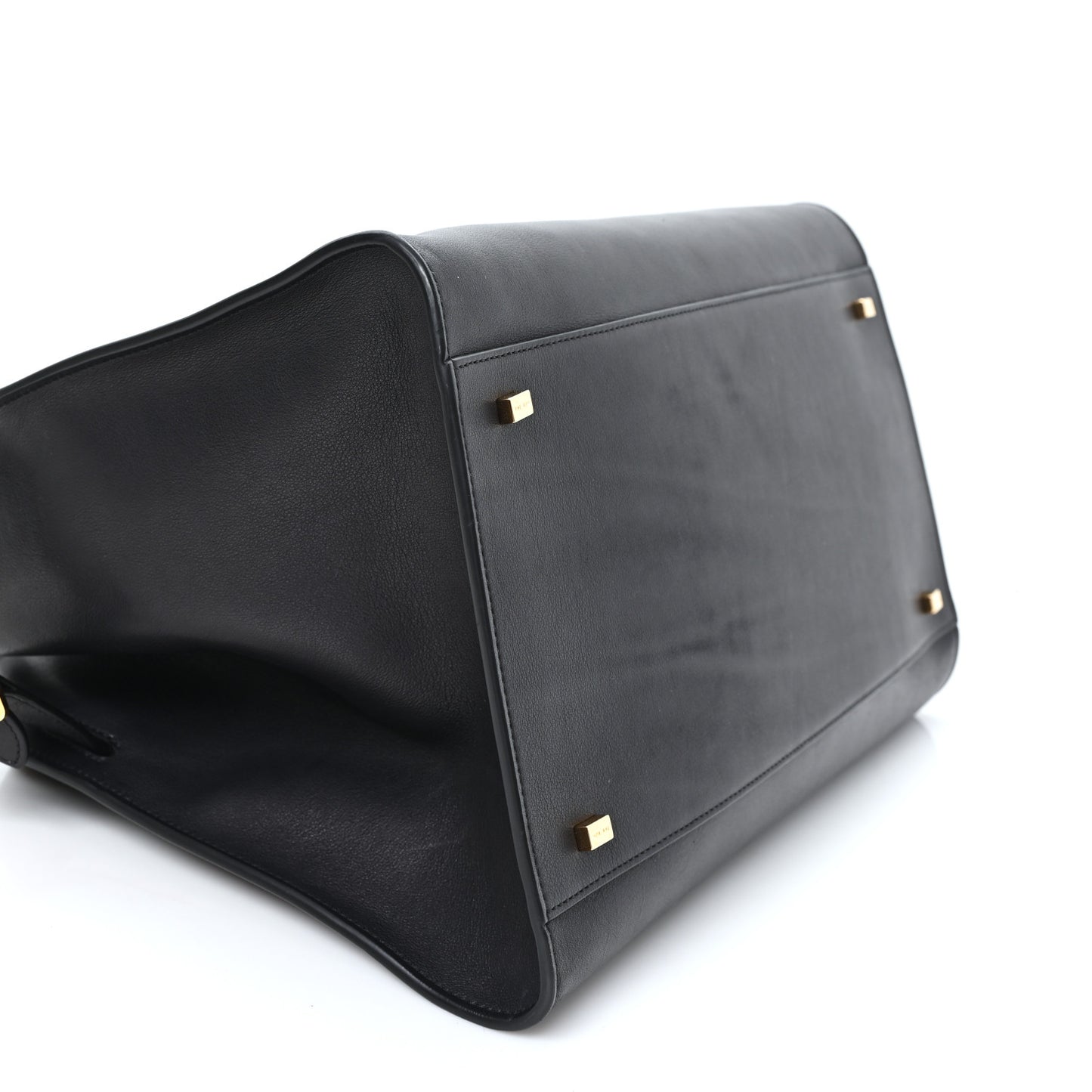 Polished Saddle Calfskin Soft Margaux 15 Black