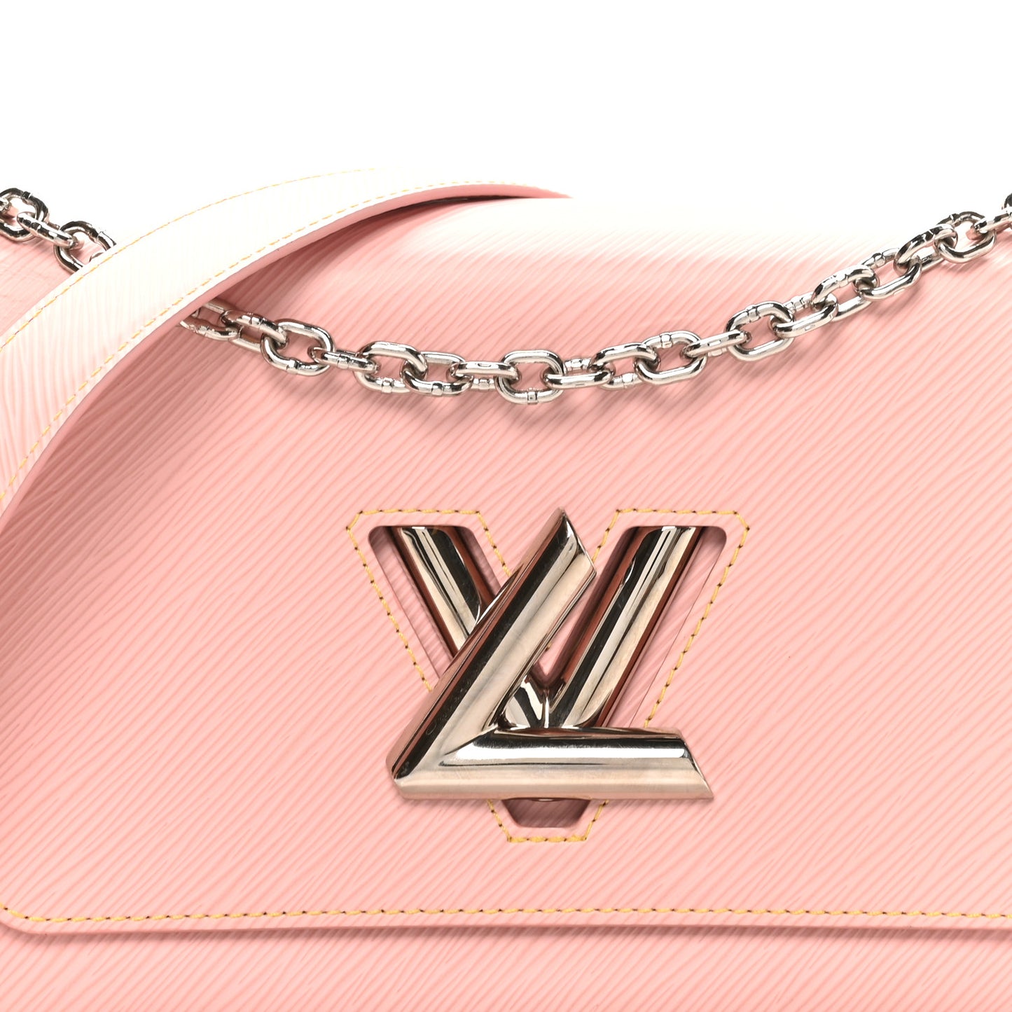 Epi Twist Shoulder Bag MM Rose Ballerine