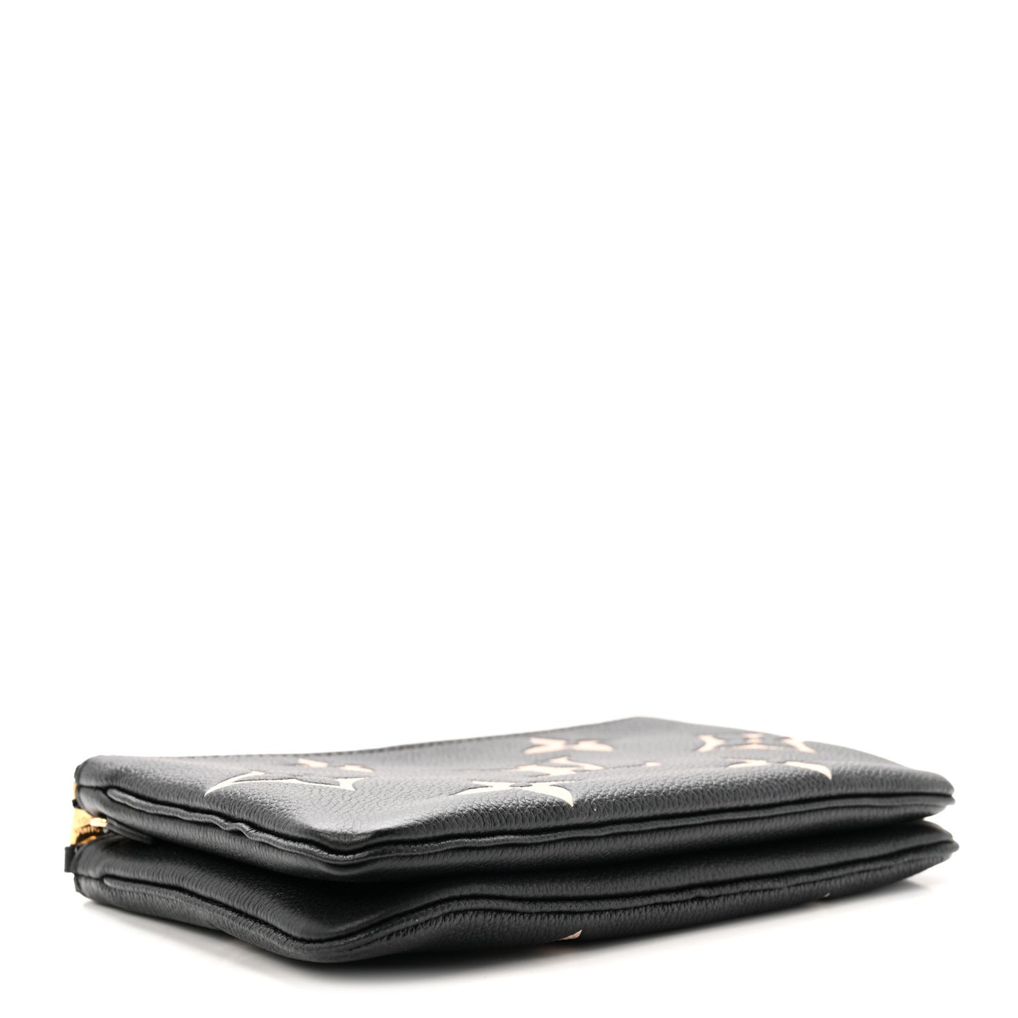 Empreinte Monogram Giant Double Zip Pochette Black Cream