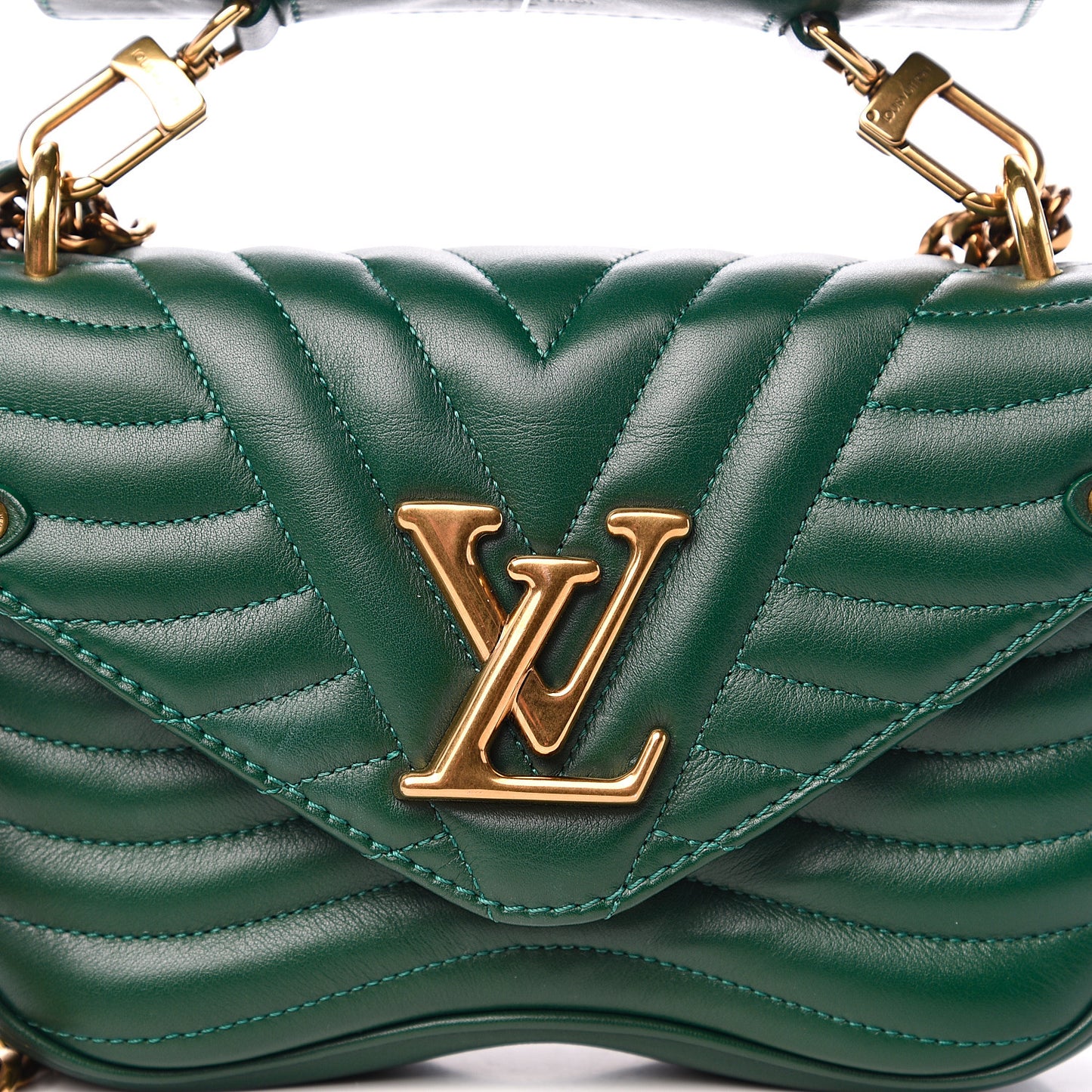 Calfskin New Wave Chain PM Emerald