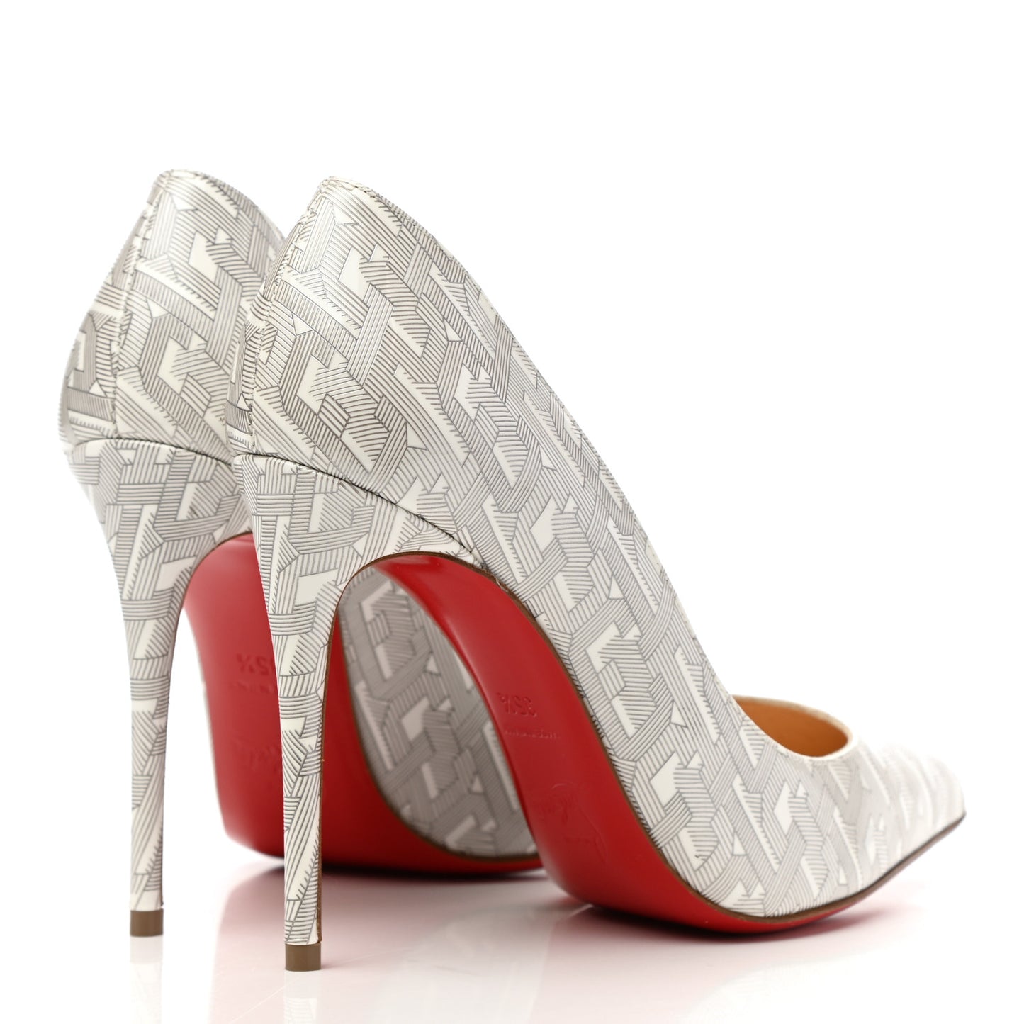 Patent Pigalle Follies 100 Pumps 35.5 White Silver