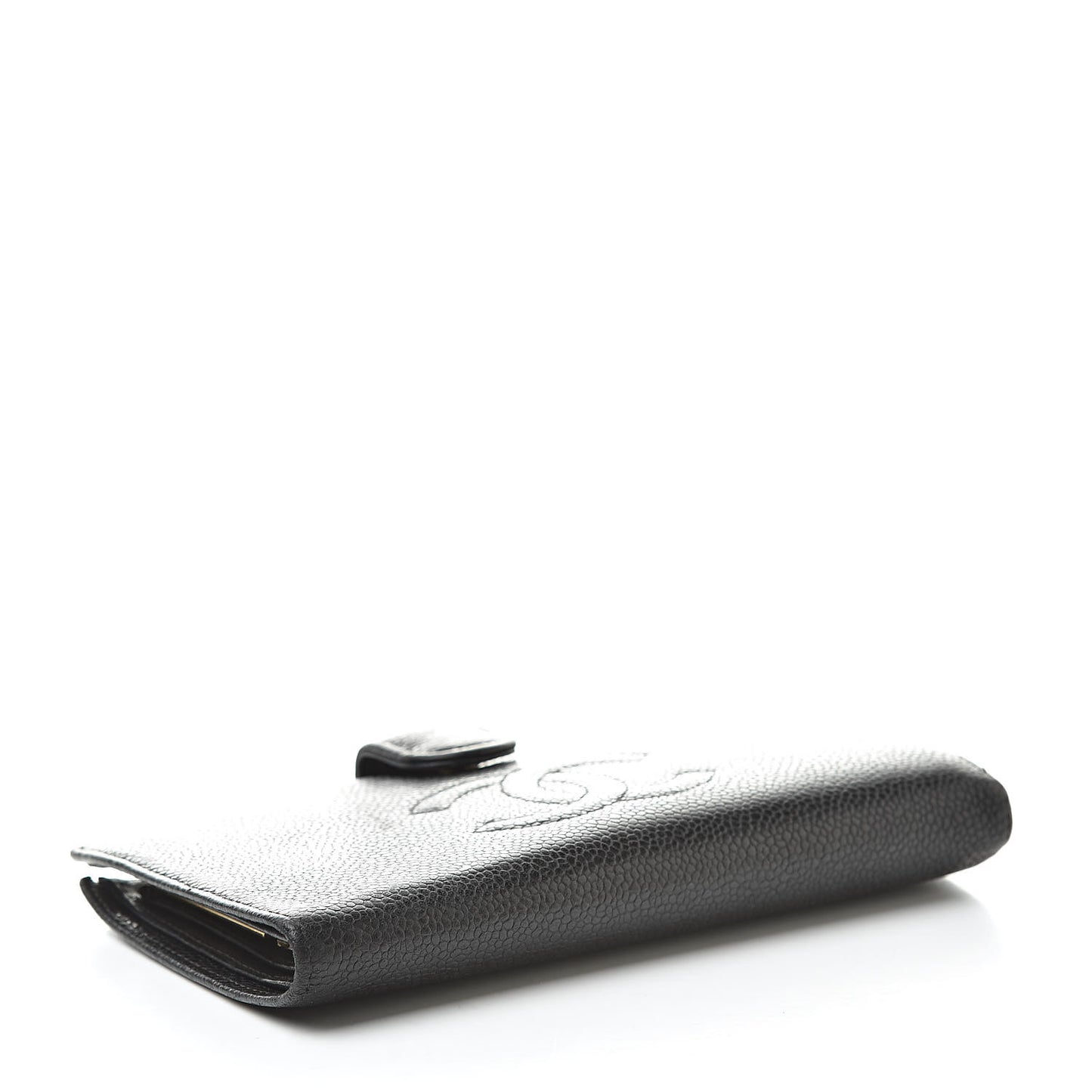 Caviar Timeless CC French Wallet Black
