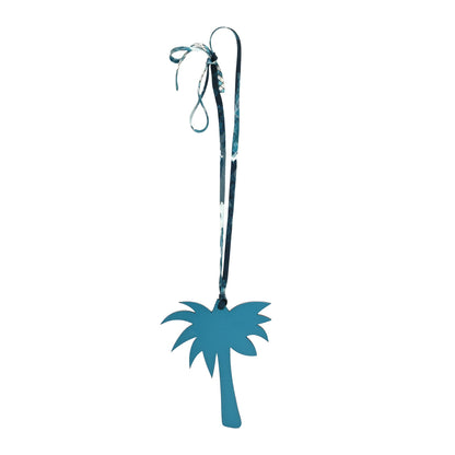 Hermes Swift Palm Tree Bag Charm Bleu Izmir 1 of 3
