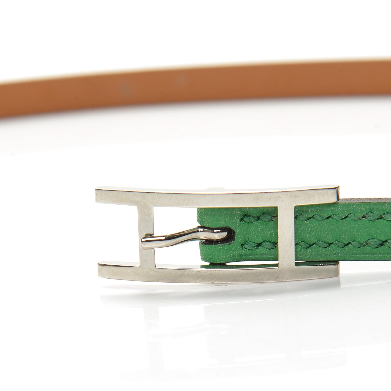 Hermes Swift Hapi 3 MM Triple Tour Wrap Bracelet M Bambou 5 of 8