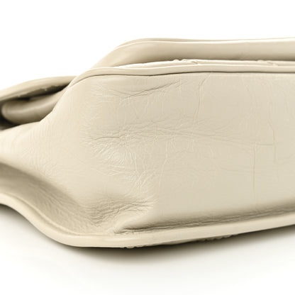 Saint Laurent Crinkled Calfskin Matelasse Monogram Medium Niki Chain Satchel Crema Soft 9 of 15