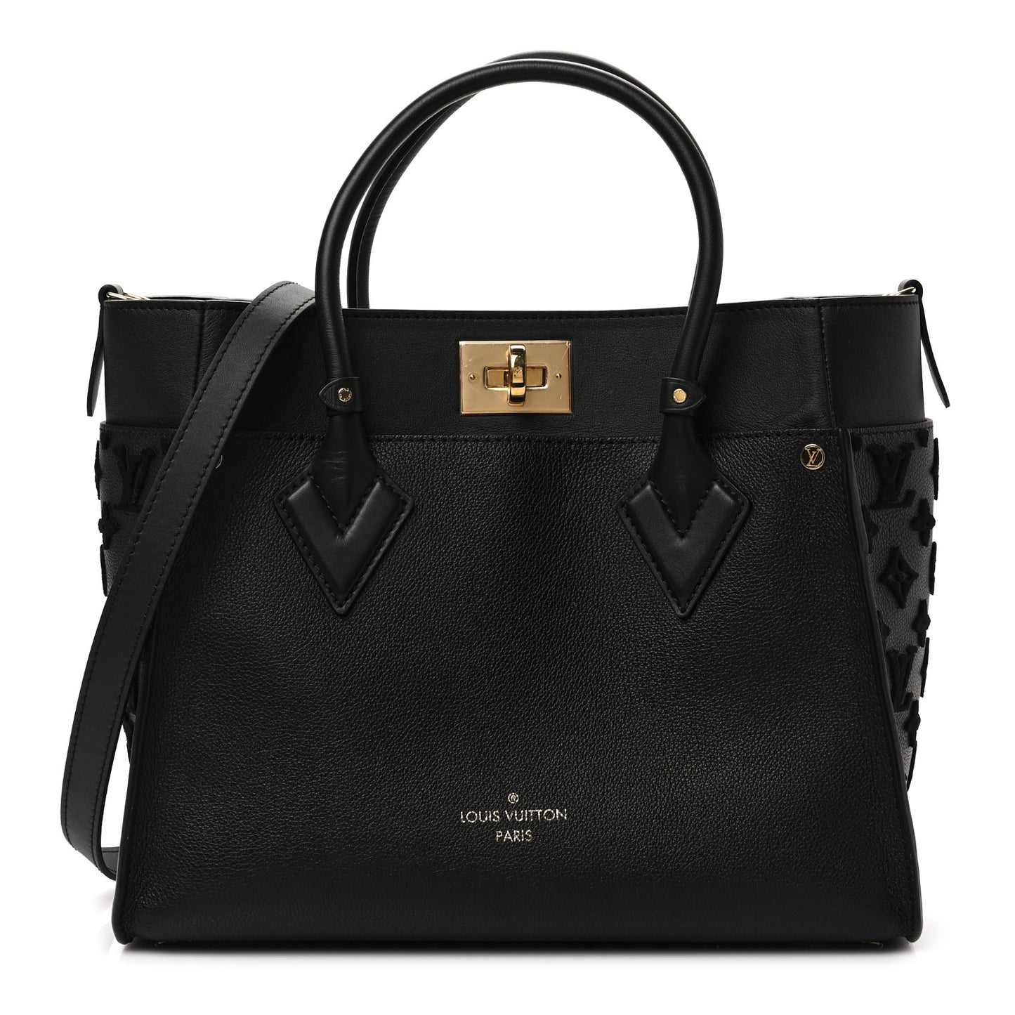 Calfskin Monogram Tufting On My Side Black