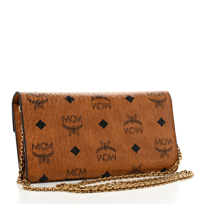 MCM Visetos Large Patricia Wallet On Chain Cognac 3 of 7