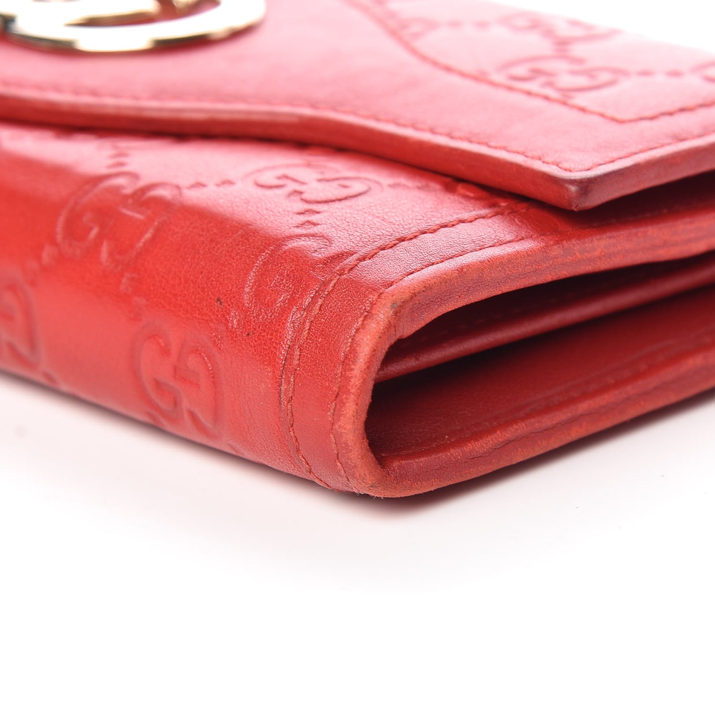 Guccissima Sukey Continental Wallet Tabasco
