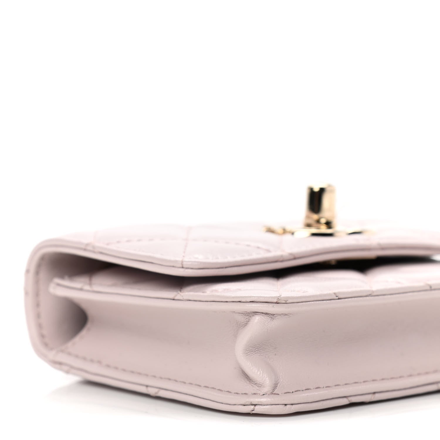 Chanel Lambskin Quilted Trendy CC Card Holder On Chain Light Pink 8 of 26