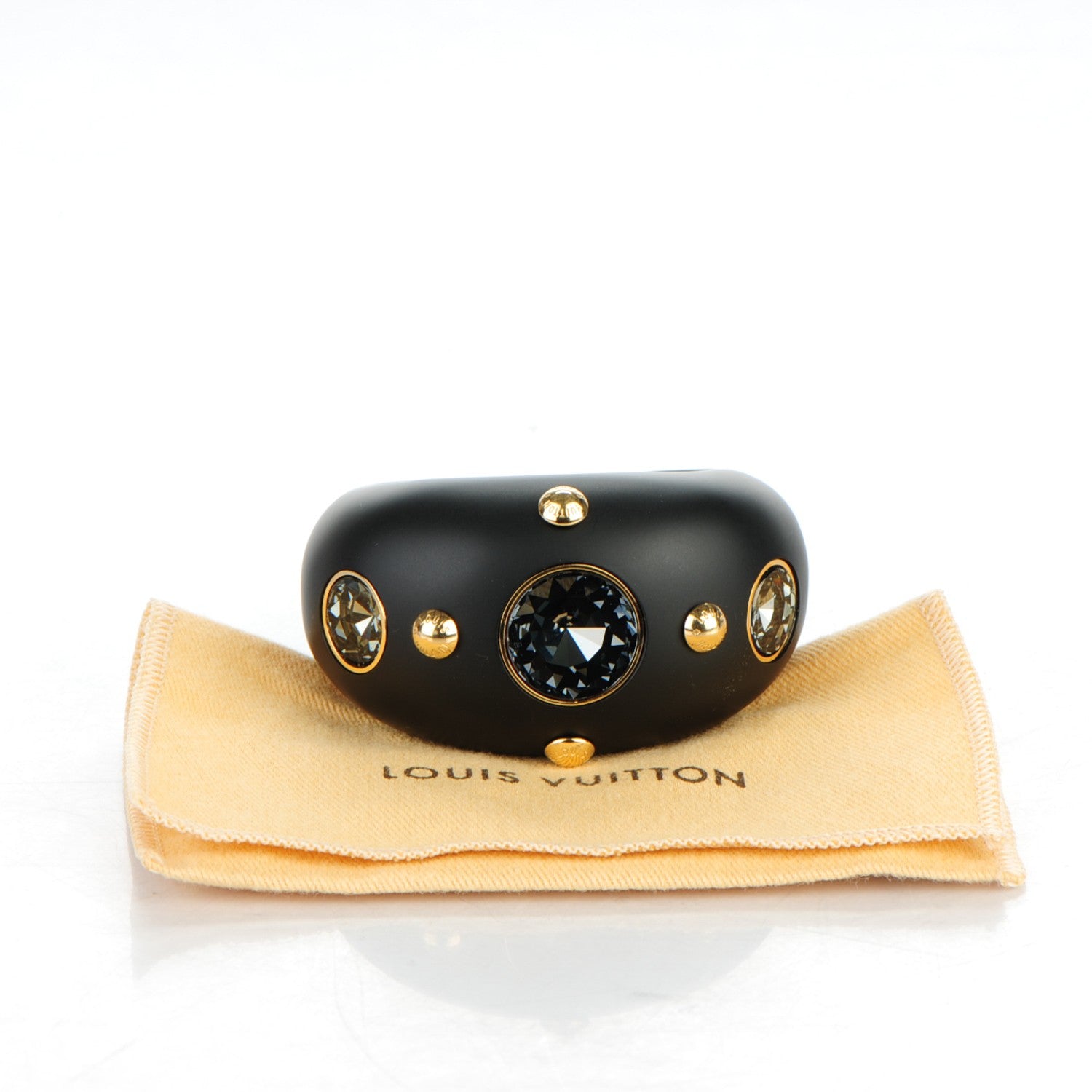 Louis Vuitton Resin Crystal Over The Rainbow Cuff S Black 5 of 5