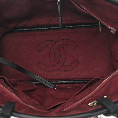 Chanel Grained Calfskin Shopping Fever Tote Black 5 of 12