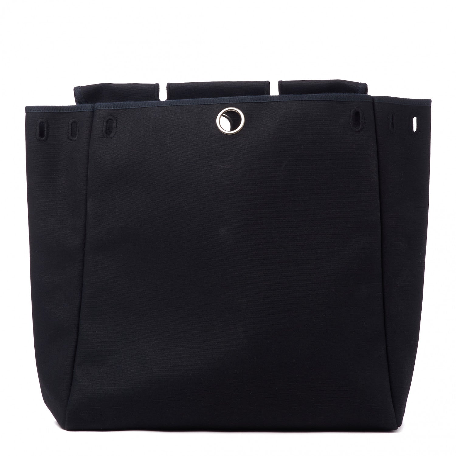 Hermes Toile Vache Calfskin Herbag 39 MM Black 4 of 11