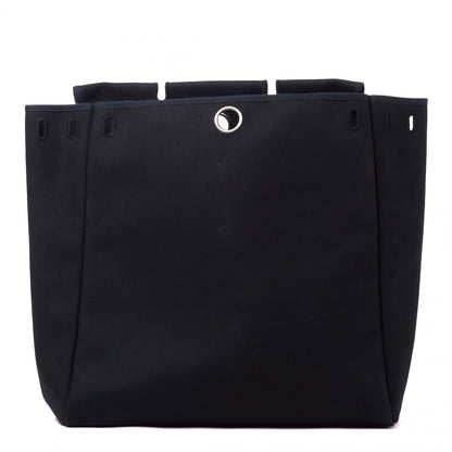 Hermes Toile Vache Calfskin Herbag 39 MM Black 4 of 11