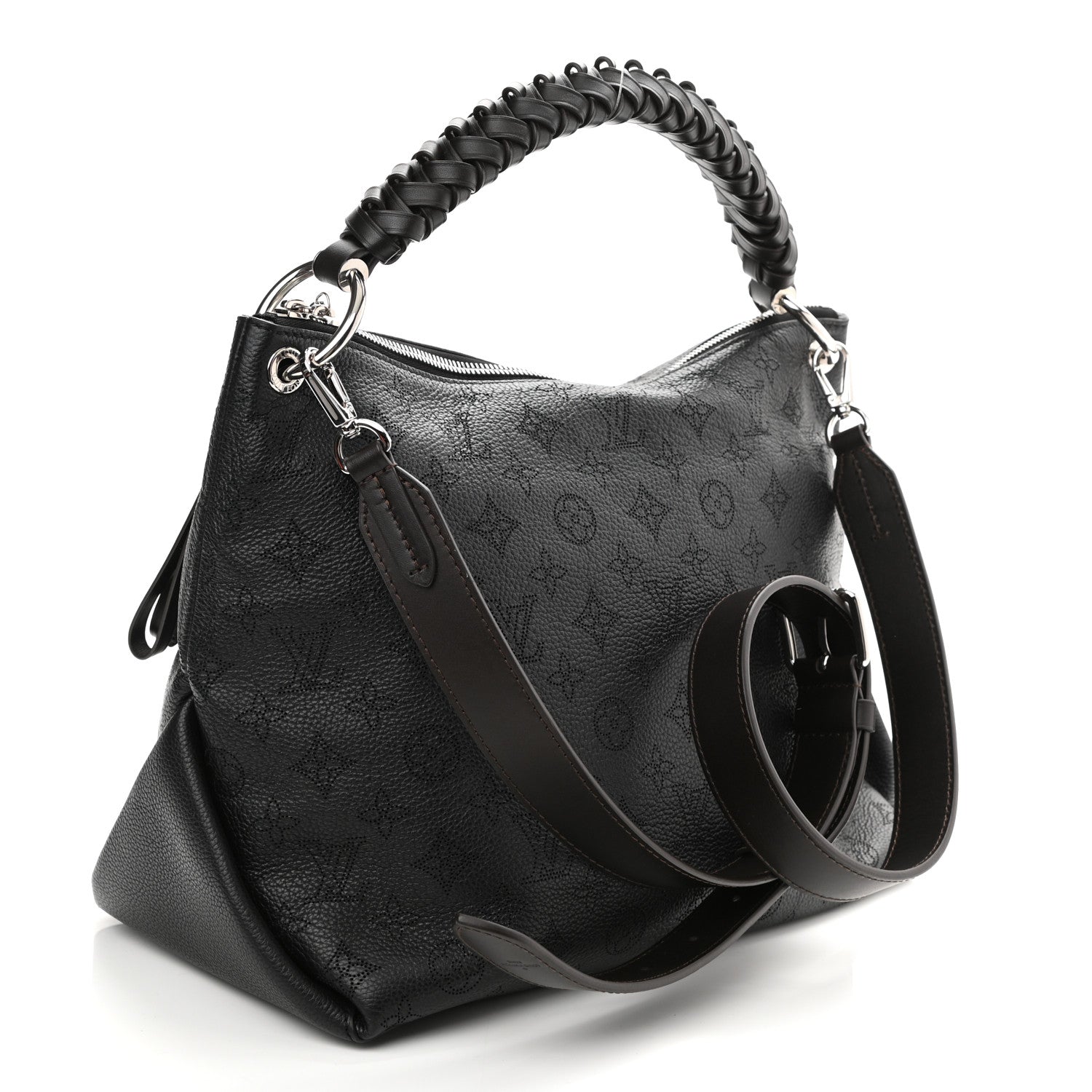 Louis Vuitton Mahina Beaubourg Hobo MM Black 3 of 9
