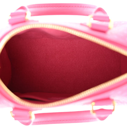 Louis Vuitton Calfskin Nanogram Embossed Speedy Bandouliere 20 Rose 5 of 10