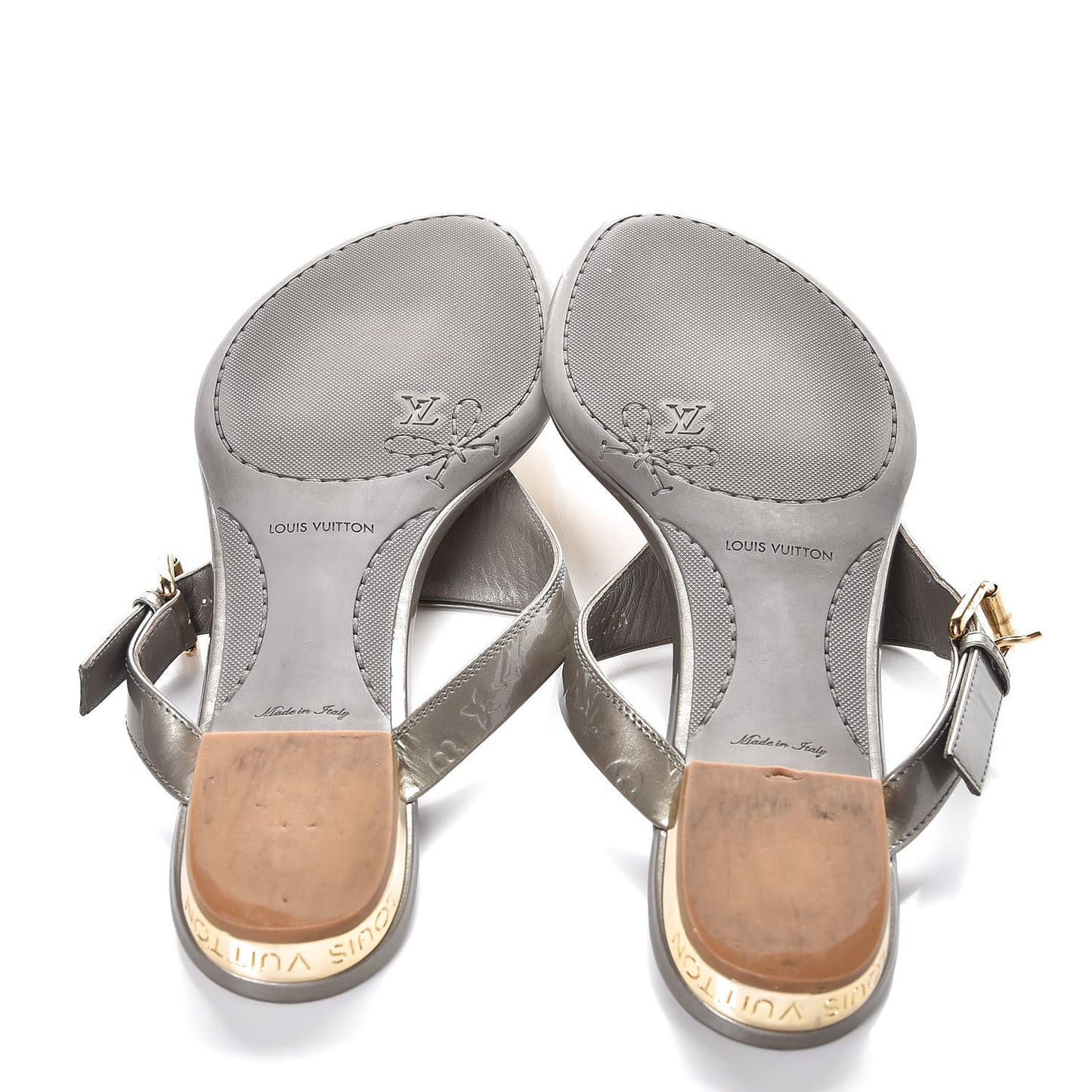 Vernis No Doubt Thong Sandals 39 Gris Art Deco