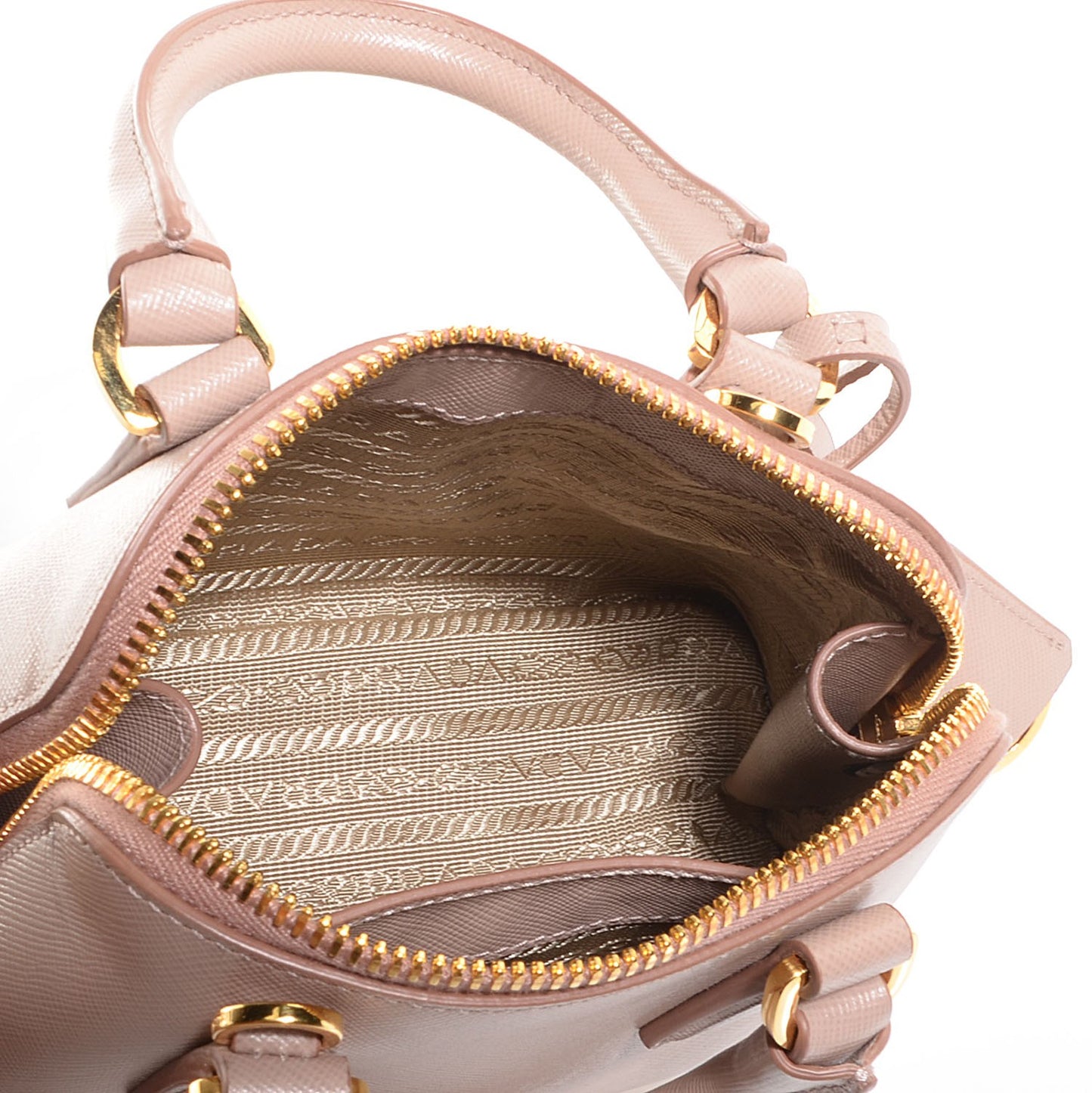 Saffiano Lux Mini Promenade Tote Cammeo