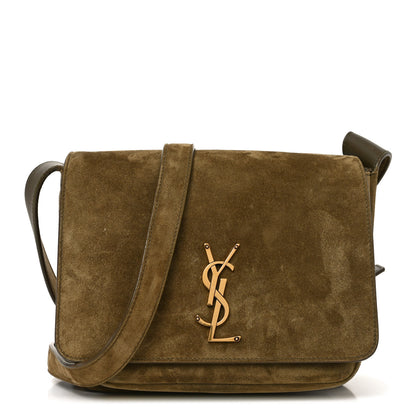Saint Laurent Suede Besace Niki Satchel New Barley 1 of 10