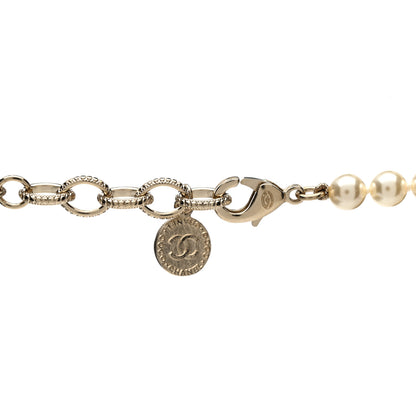 Chanel Pearl CC 100th Anniversary Necklace Light Gold 4 of 6