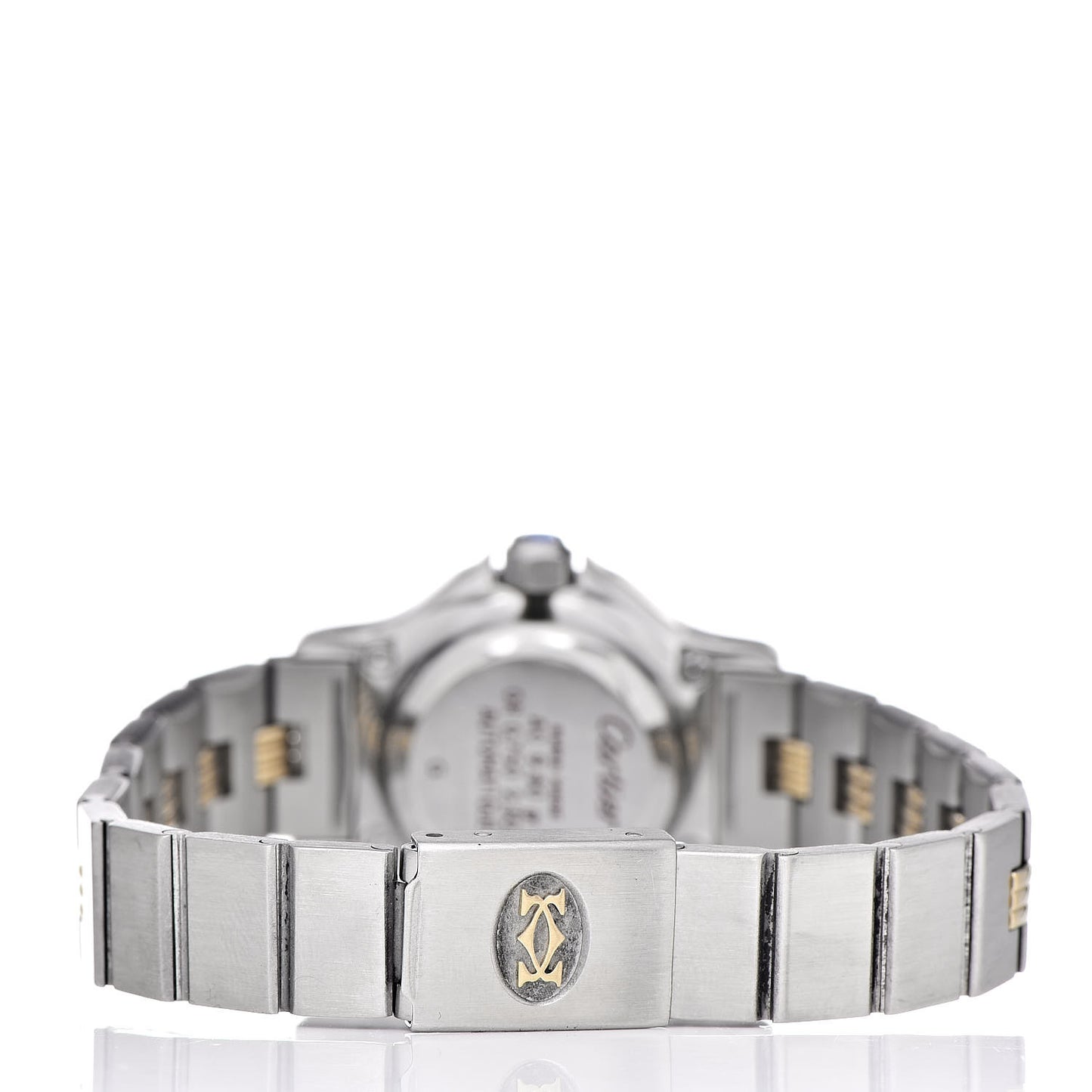 Stainless Steel 18K Yellow Gold 24mm Santos Octagon Automatic Watch