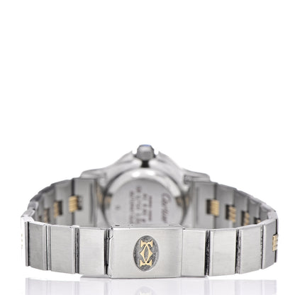 Cartier Stainless Steel 18K Yellow Gold 24mm Santos Octagon Automatic Watch 4 of 6