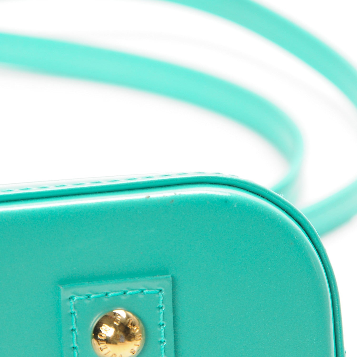 Louis Vuitton Vernis Alma BB Blue Lagon 7 of 10